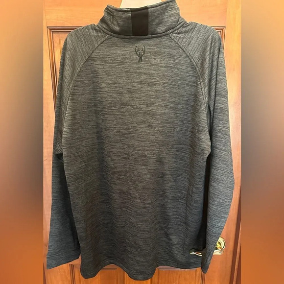 Huntworth Camo Heather Grey Half Zip Jacket. Mens Large - Picture 2 of 4